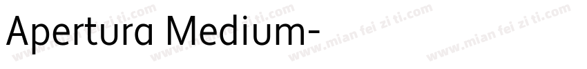 Apertura Medium字体转换